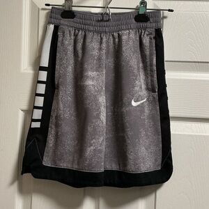 Nike Kids Charcoal and Black Sports Shorts